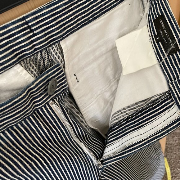 Comme Des Garcons homme plus Railroad Stripe Trouser Pants - Picture 3 of 11